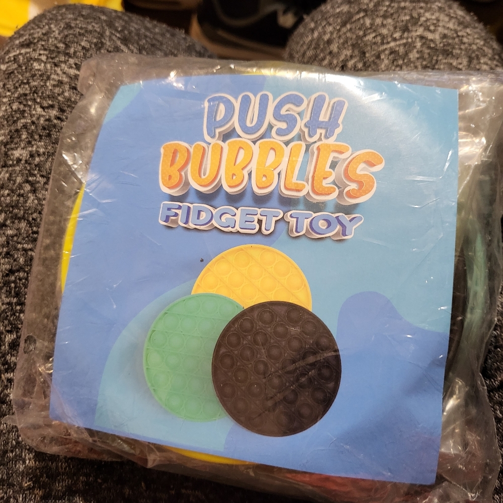 Push bubbles fidget toy 3 pack
